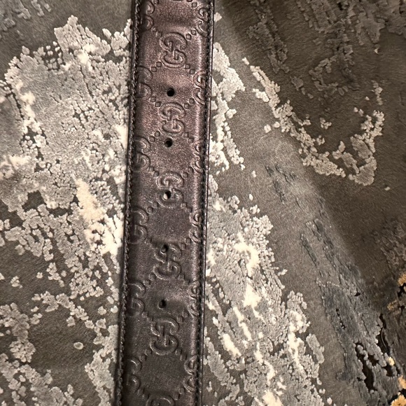 Gucci Leather Belt with Double G silver Shiny Buckle - Picture 5 of 6